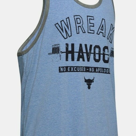 Under Armour Project Rock blue tank top 1346069 - Picture 5 of 6